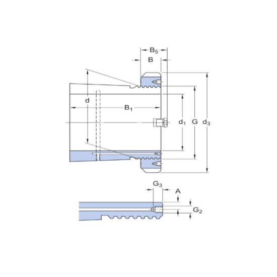 OH3284H Branded Adapter Sleeve With Oil Holes for a 400mm Shaft