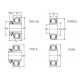 1140-1-3/8K RHP Bearing Insert with adapter Sleeve & a 1-3/8 inch Bore