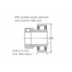 1330-1-1/8EC RHP Parallel Outer Flat Back Bearing Insert with a 1-1/8 inch Bore and Eccentric Locking Collar 62mm Outer Diameter