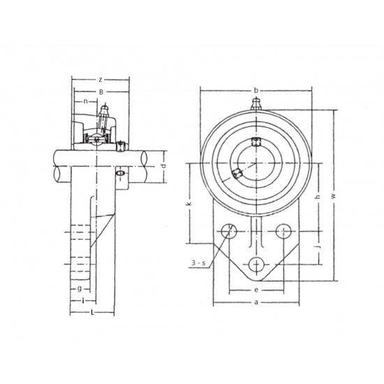 UCFB205-15 Imperial Three Bolt Cast Iron Bracket Flanged Bearing With a 15/16 inch Bore Insert