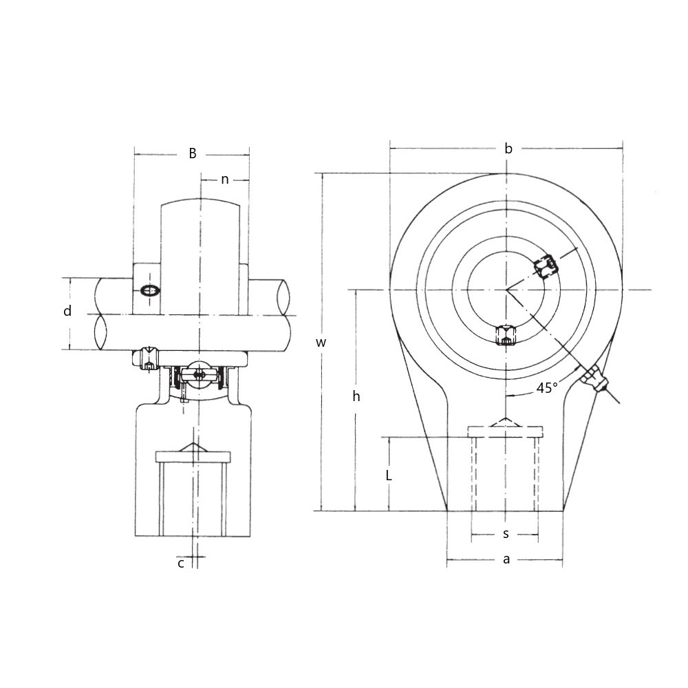 UCHA20412 Imperial Cast Iron Hanger Bearing Unit With a 3/4 inch Bore