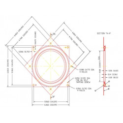 6 Inch Square Lazy Susan Turntable Bearing