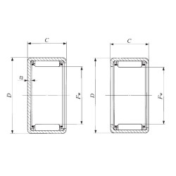 BA148Z Economy Imperial Drawn Cup Type Needle Roller Bearing 0.875x1.125x0.5 inch