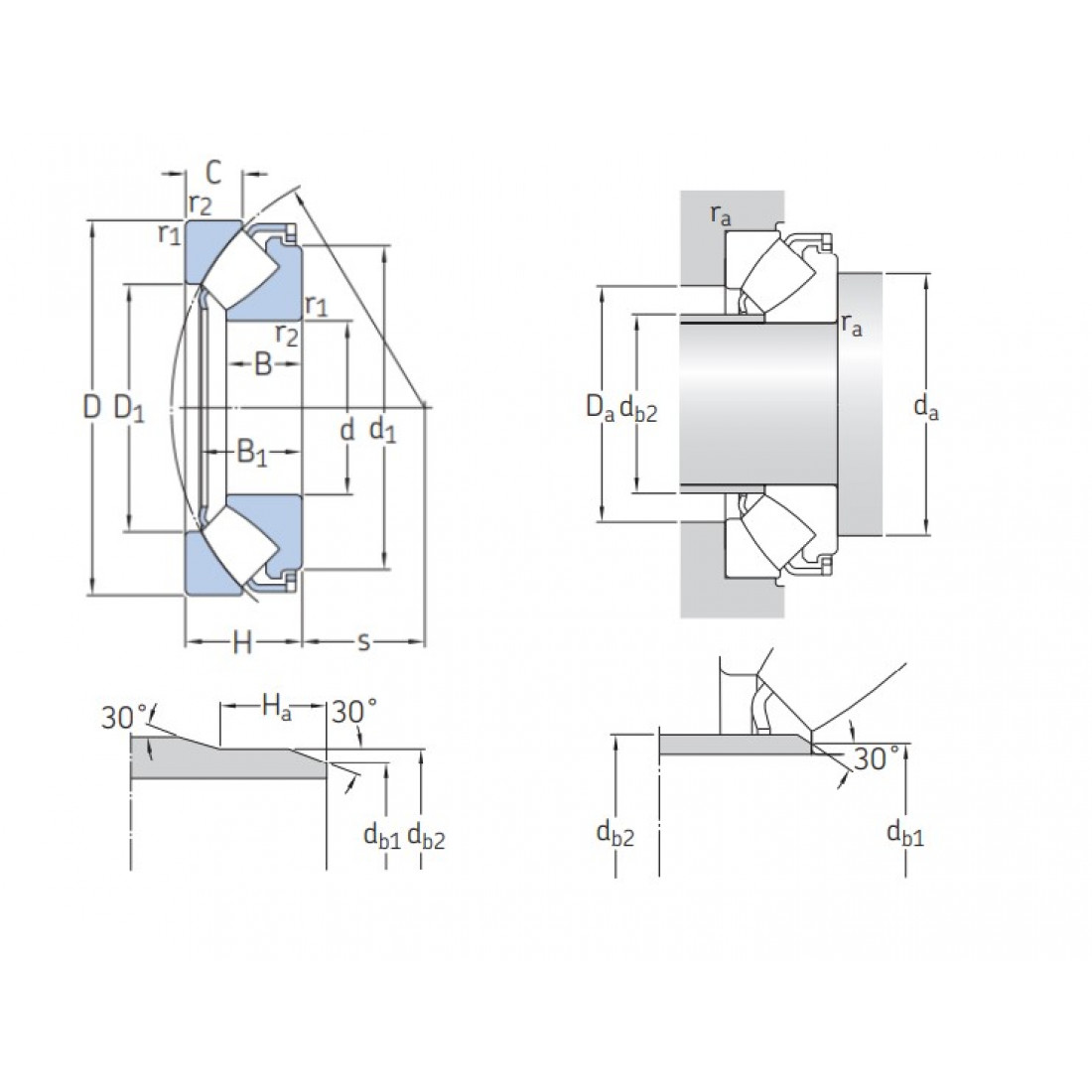 29428E SKF Spherical Roller Thrust Bearing 140x280x85mm