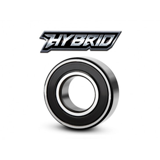 S62032RSCB Stainless Steel Rubber Sealed Ceramic Hybrid Deep Groove Ball Bearing 17x40x12mm