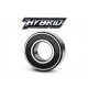 S62032RSCB Stainless Steel Rubber Sealed Ceramic Hybrid Deep Groove Ball Bearing 17x40x12mm