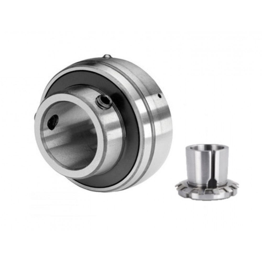 UK208 Taper Bore Bearing Insert and Sleeve with a 40mm Bore and a 80mm