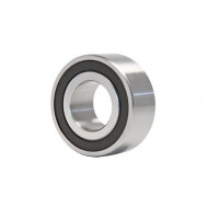 33052RS Economy Double Row Angular Contact Ball Bearing With Two Rubber Shields 25x62x25.4mm