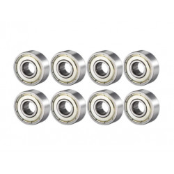 ABEC7 6082Z Metal Shielded Deep Groove Ball Bearing 8x22x7mm (Skate Bearings Pack of 8)
