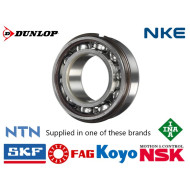 6205NR Branded Open Type Deep Groove Ball bearings With Snap Ring 25x52x15mm
