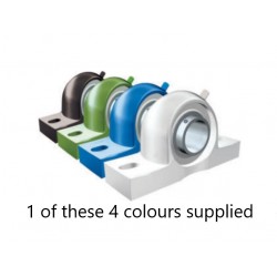 SSUCP201 Thermoplastic Two Bolt Pillow/Plummer Block Housing with a 12mm Bore Stainless Insert