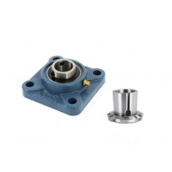 UKF213/HA2313 Imperial Four Bolt Square Cast Iron Housing Insert & Adaptor Sleeve Fits a 2-3/16 inch Shaft