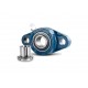 UKFL206/H2306 Metric Two Bolt Cast Iron Oval Housing Insert and Adaptor Sleeve Fits a 25mm Shaft