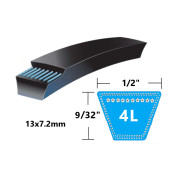 DRYB4L355K (XDV48/355) Kevlar Re-inforced Mower Belt 4L Section 13x8mm