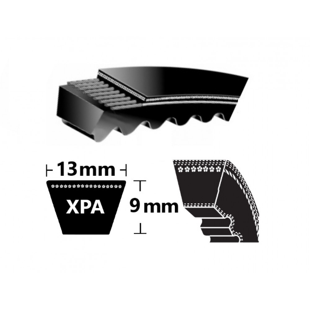 XPA1532 Branded XPASection Cogged VBelt