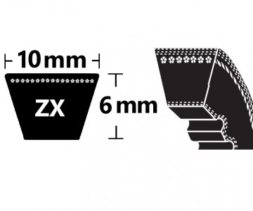 ZX Section V-Belts - 10x6mm